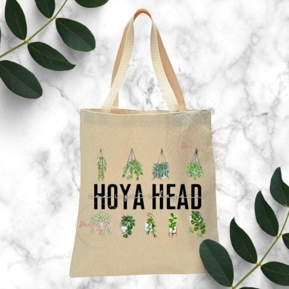Hoya Head Reusable Canvas Tote - Natural